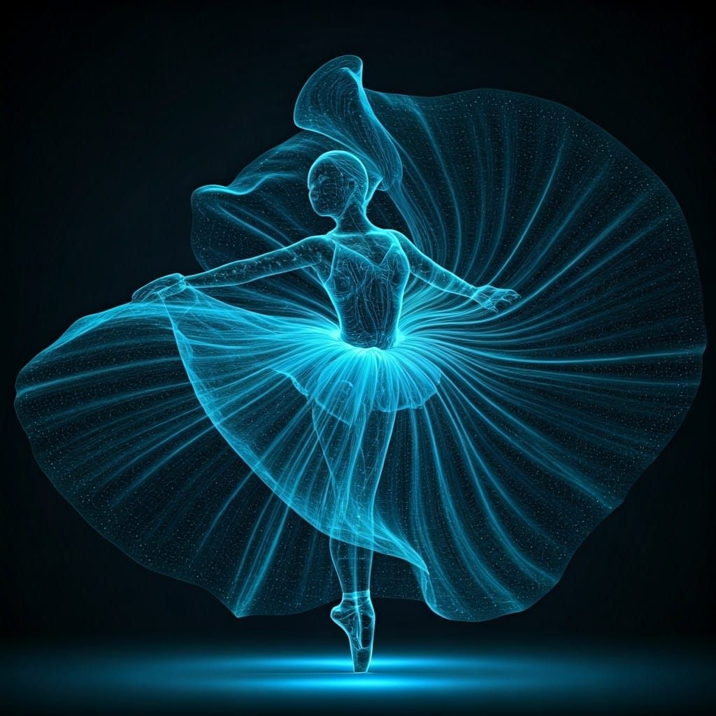 Hologram of a ballerina