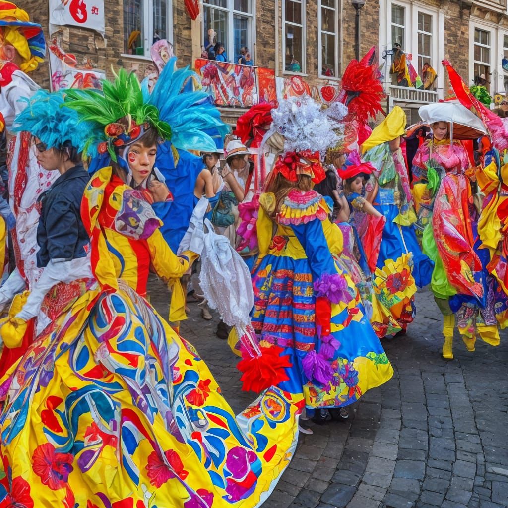 Carneval costumes in Maastricht
