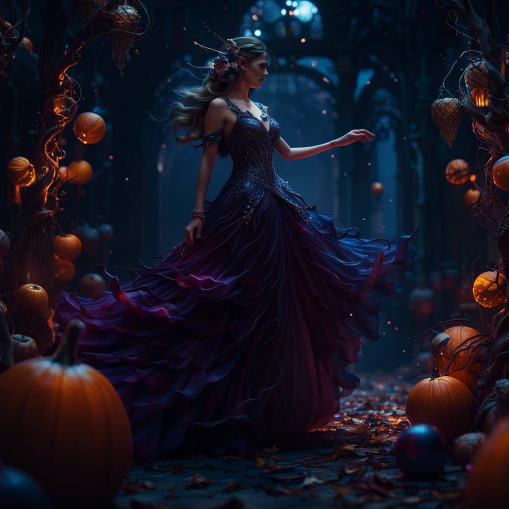 Fantasy Woman's Ball: Detailed Matte Painting