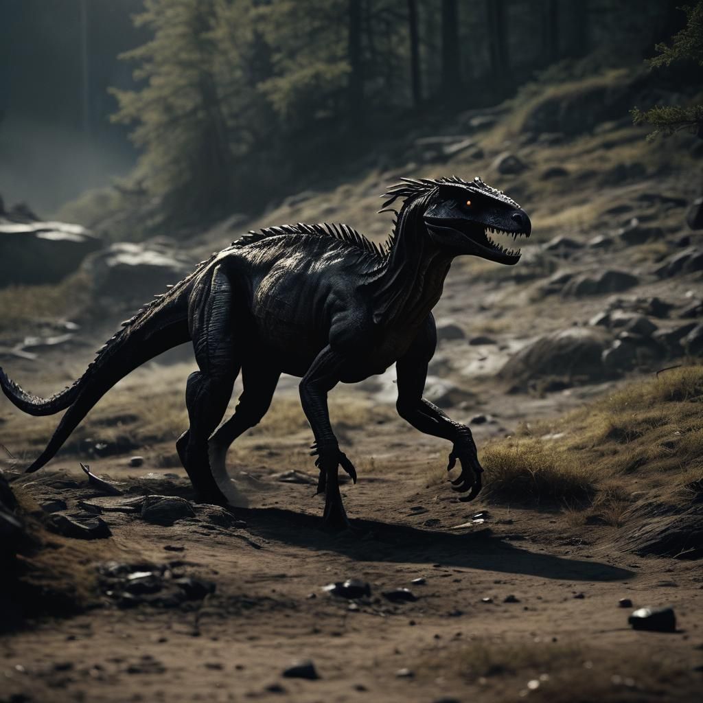 Dramatic Grimdark Scene in Cinematic Style