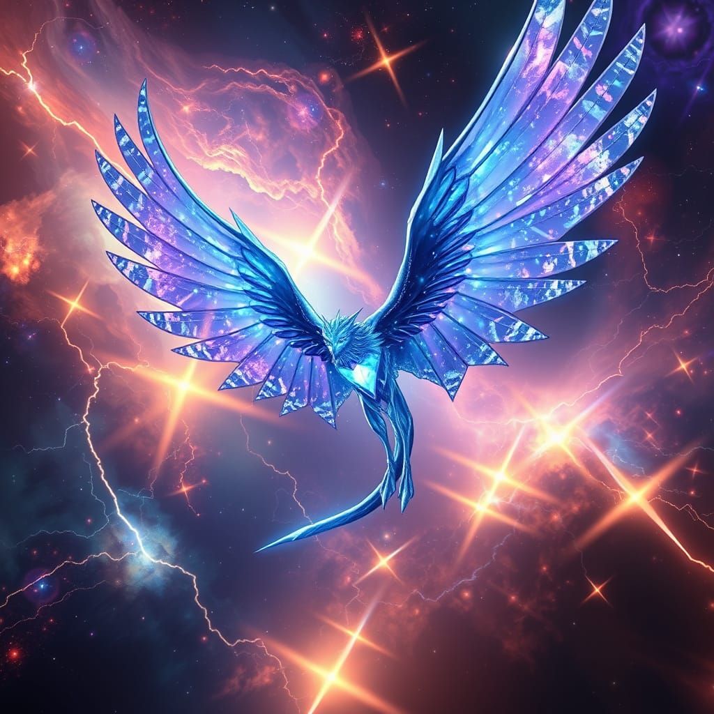 Ethereal Cosmic Horror: Diamond-Winged Kivarez Azazel Soars ...