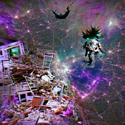 Living Chaos Descending From Space