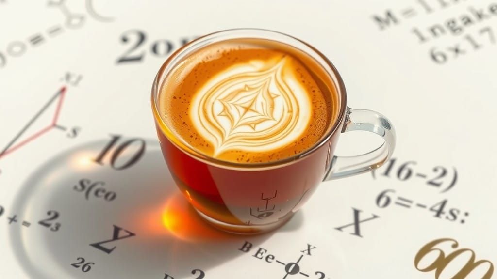 Surreal Cup of Tea with Fibonacci Geometrical Latte
