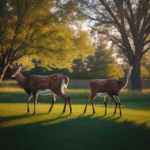 Deer Herd in Backyard: Professional Wildlife Photography