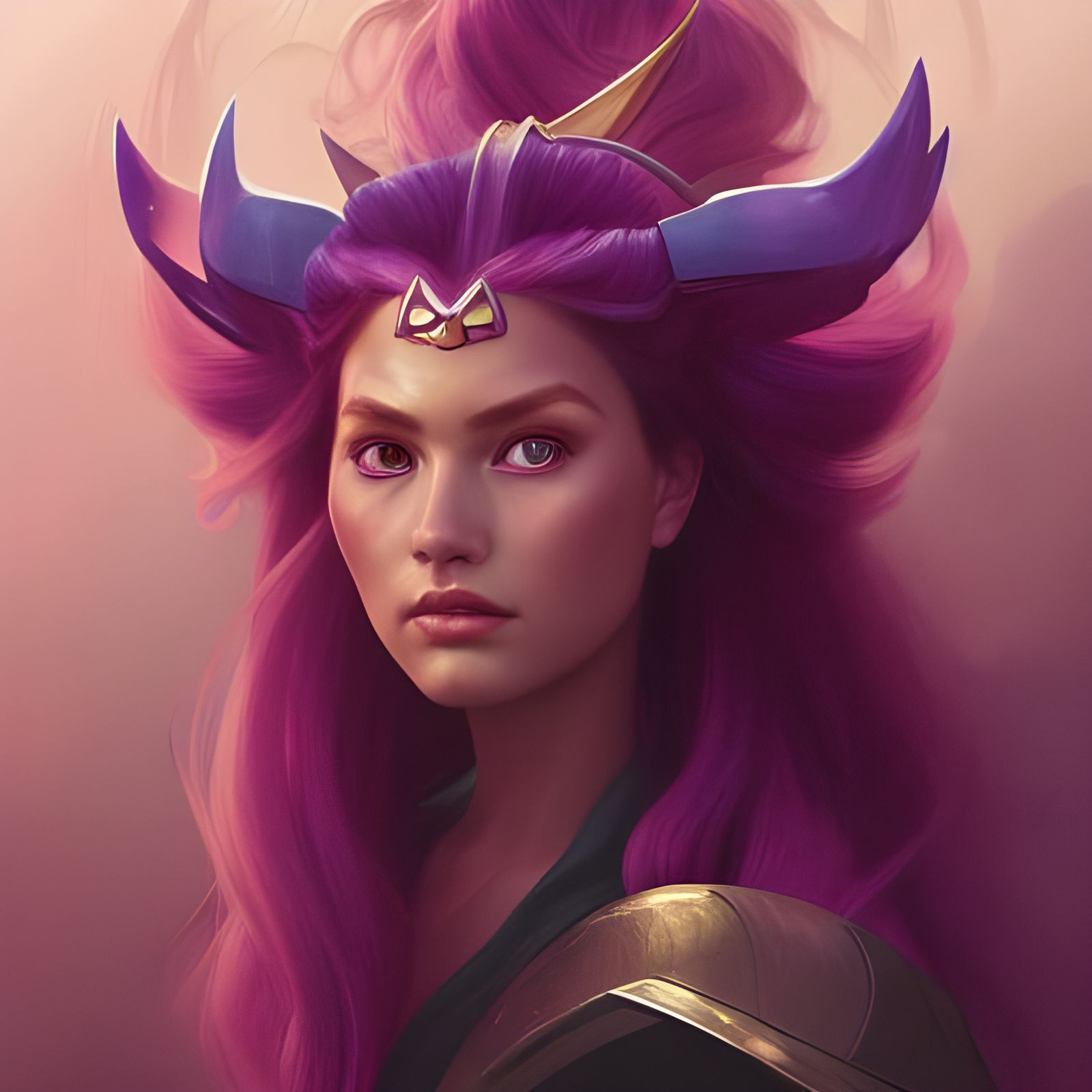 Machine Princess Portrait in Hyperdetailed Digital Art