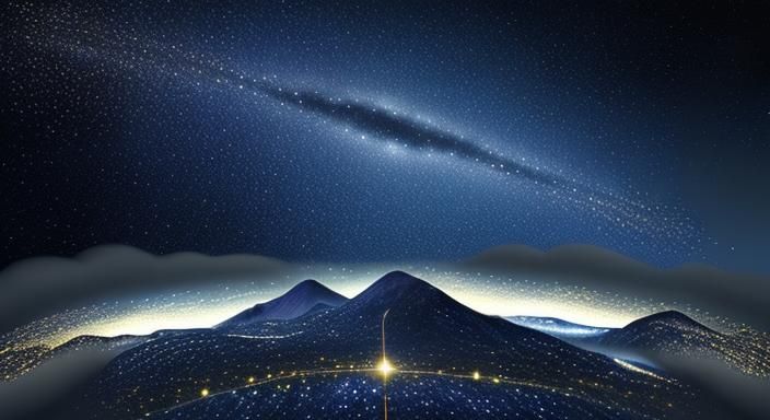 the starry night with motion aftereffect