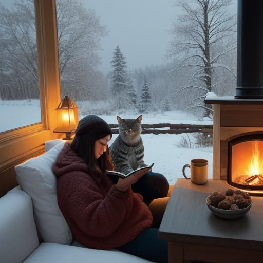 "Cozy Winter Scene"