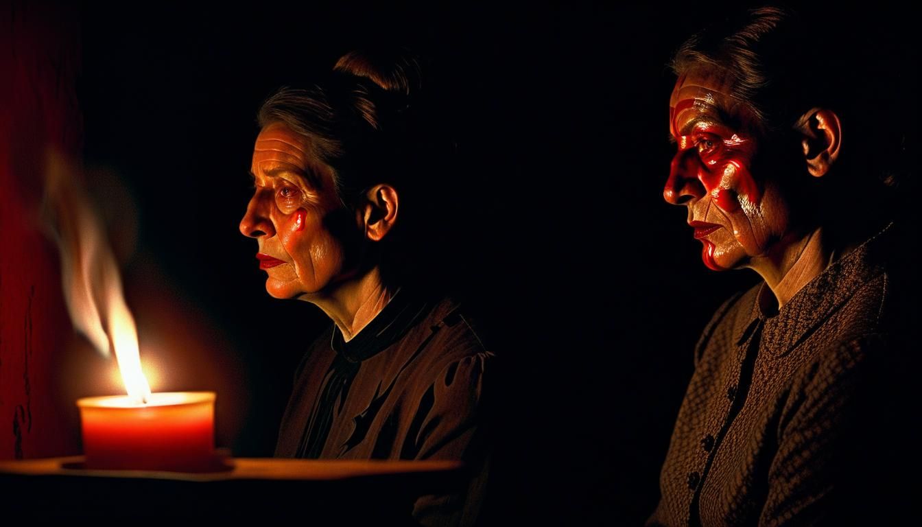 Hypnotic Portrait in a Dark, Smoky Room