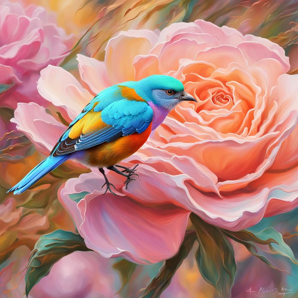 Luminous Double Helix in Reflective Blues and Greens