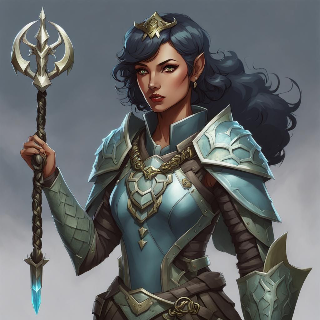 Female Simic Hybrid Grave Cleric with Crab Claws