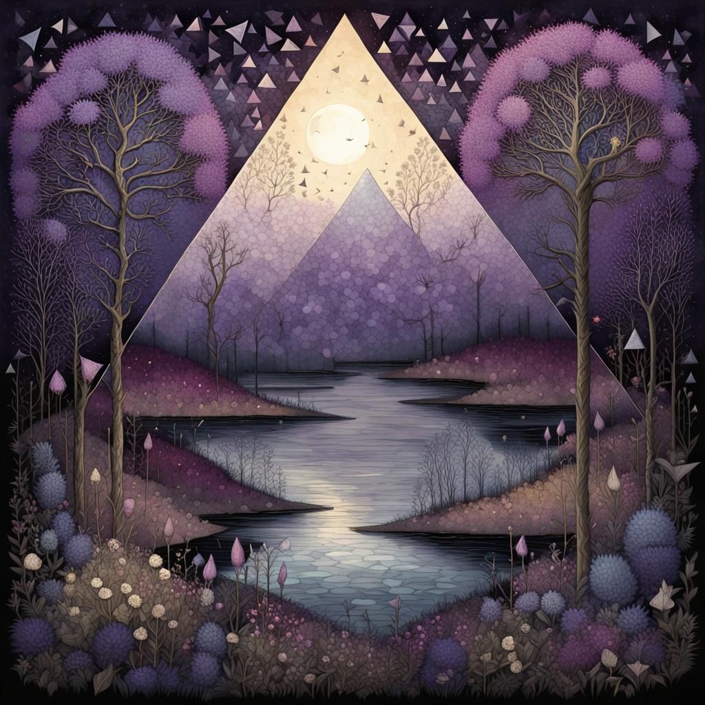 Bioluminescent Twilight: Hyperdetailed Fantasy Illustration