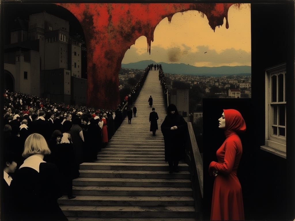 Dystopian Future in Sueded Texture: A Gilded Hellscape