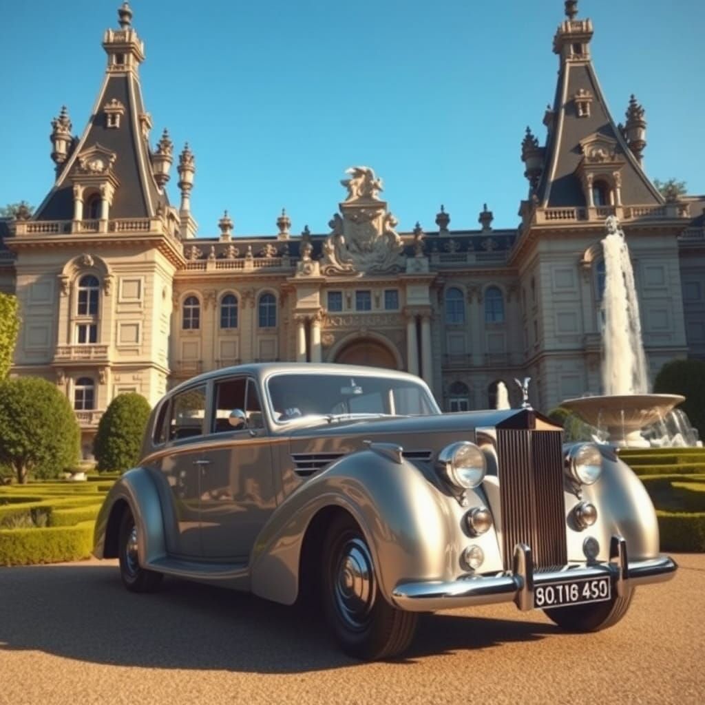 1940s Rolls Royce Phantom at Baroque Palace