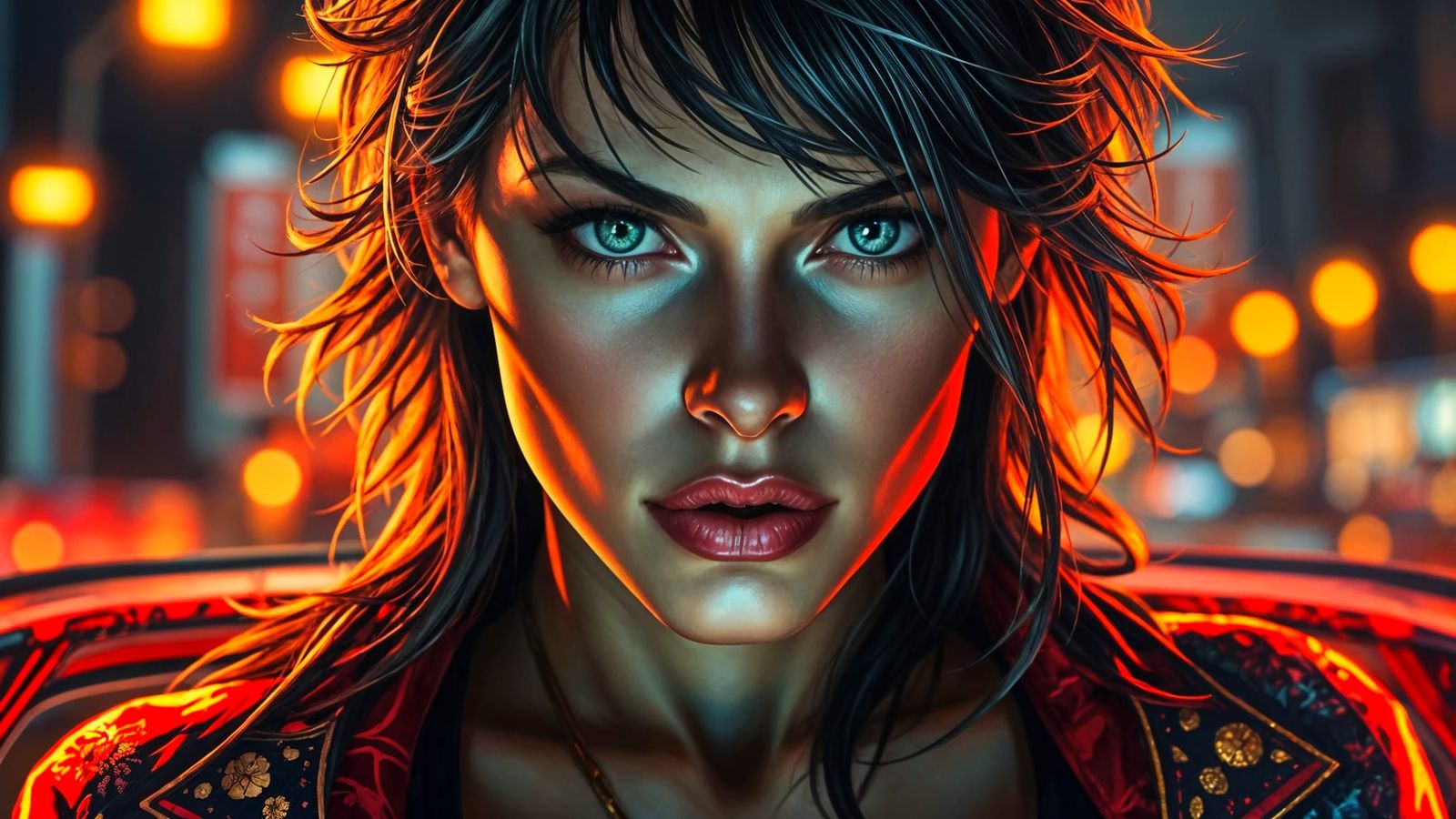 Sultry Showgirl in Triadic Colors