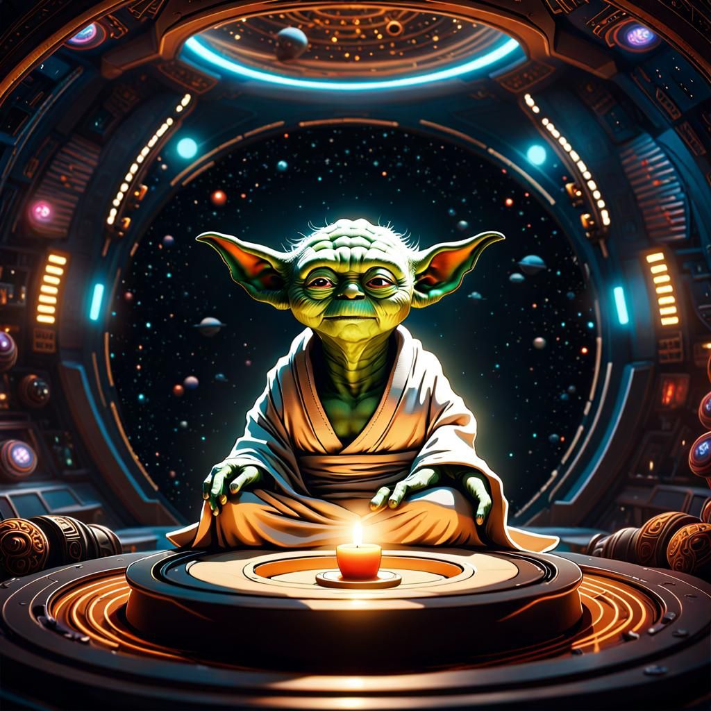 yoda's Life on a spaceship : yogic meditation