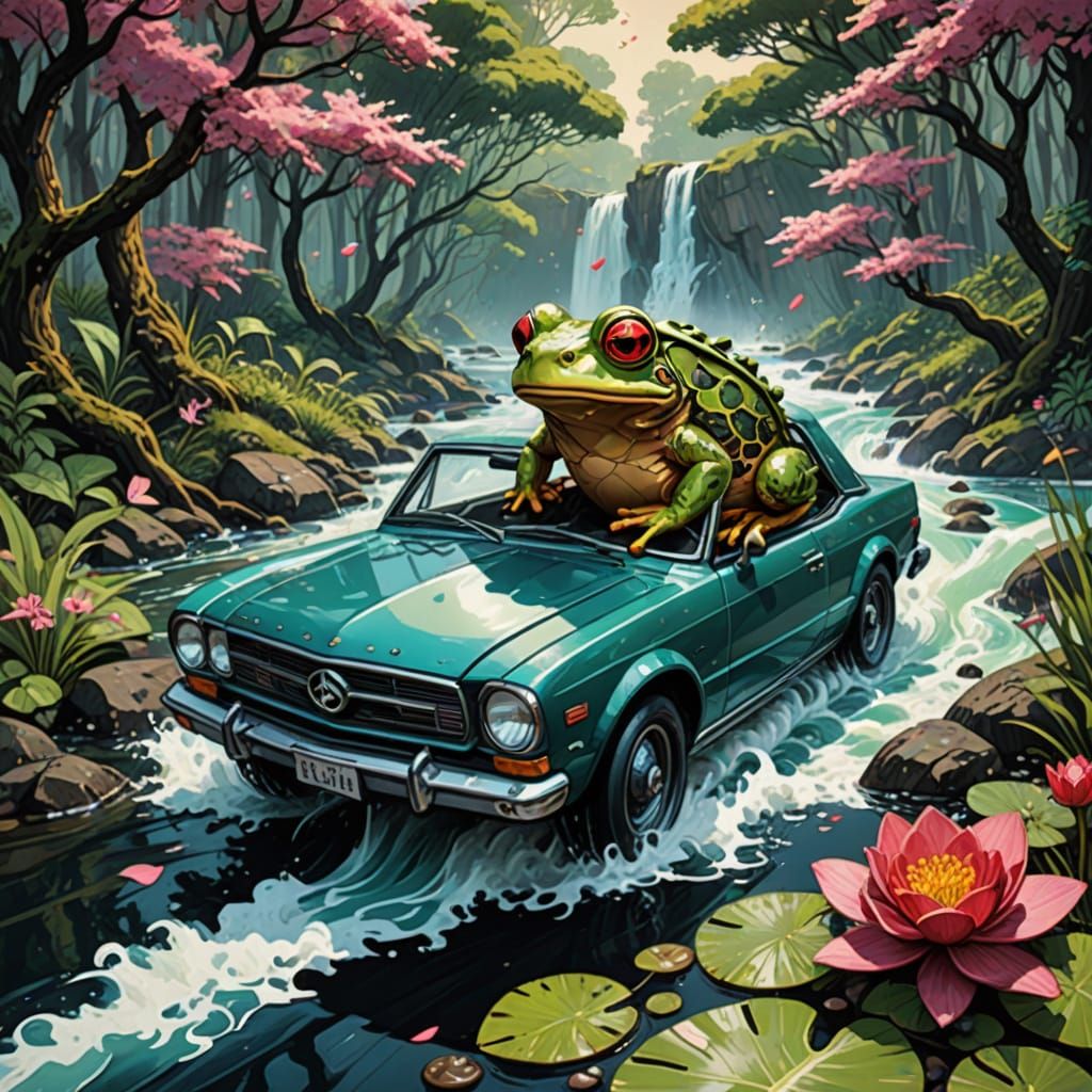 Cuddly 3D Teddy Bear-Cat Hybrid in Vibrant, Swirling Pattern...