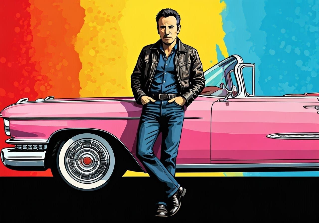 Rockstar Icon in Pop Art Splendor