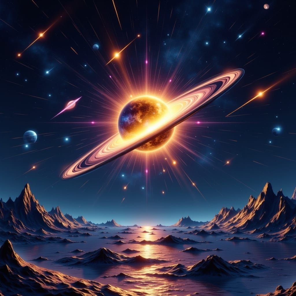 Galactic Lodestar Cel-Shaded Illustration