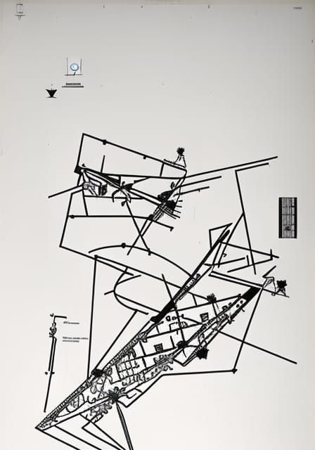 Abstract Graphic Score Inspired by Experimental Music