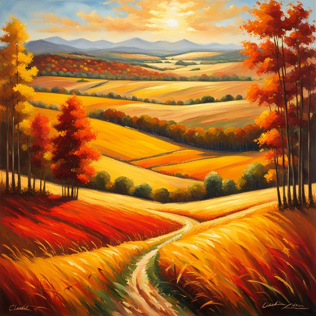 Autumn Fields For Miles