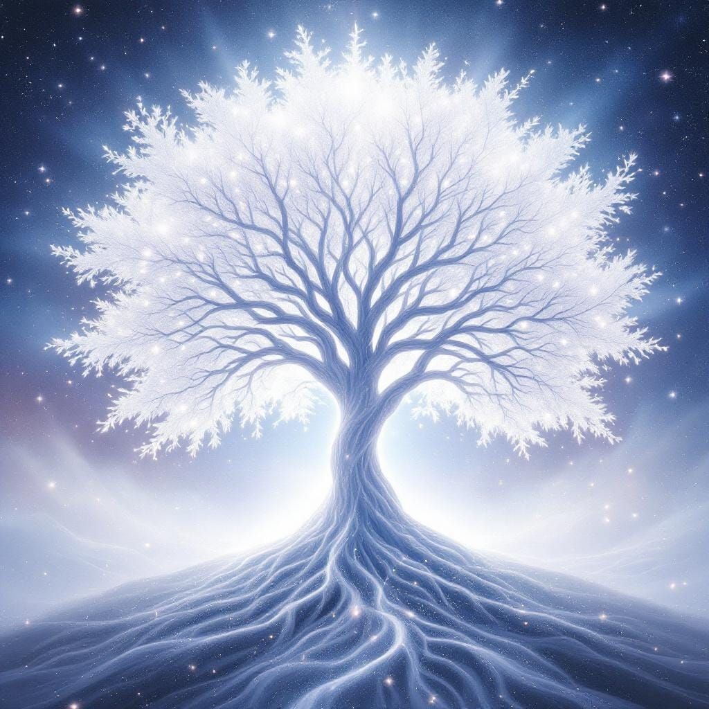 Radiant Tree of Life with Shimmering Lights
