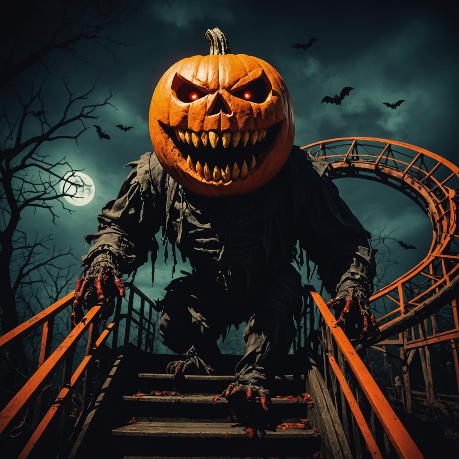 Halloween Rollercoaster of Death in Cinematic Style
