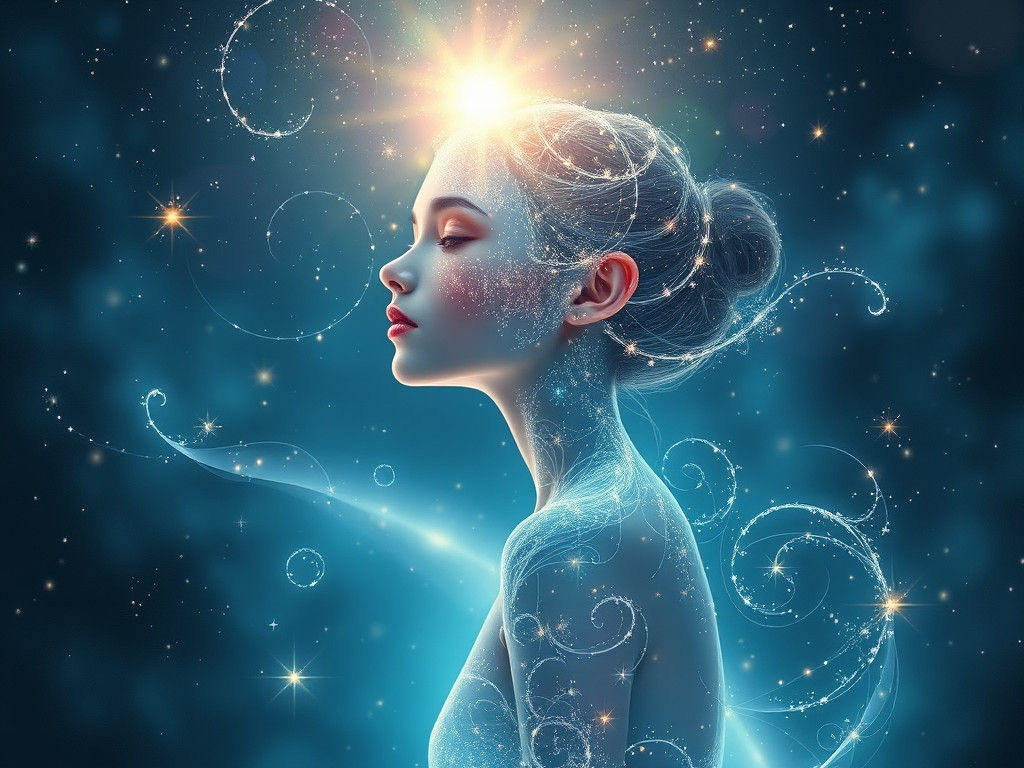 Ethereal Being Basks in Starlight Radiance