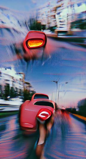 Abstract Car with No Brakes