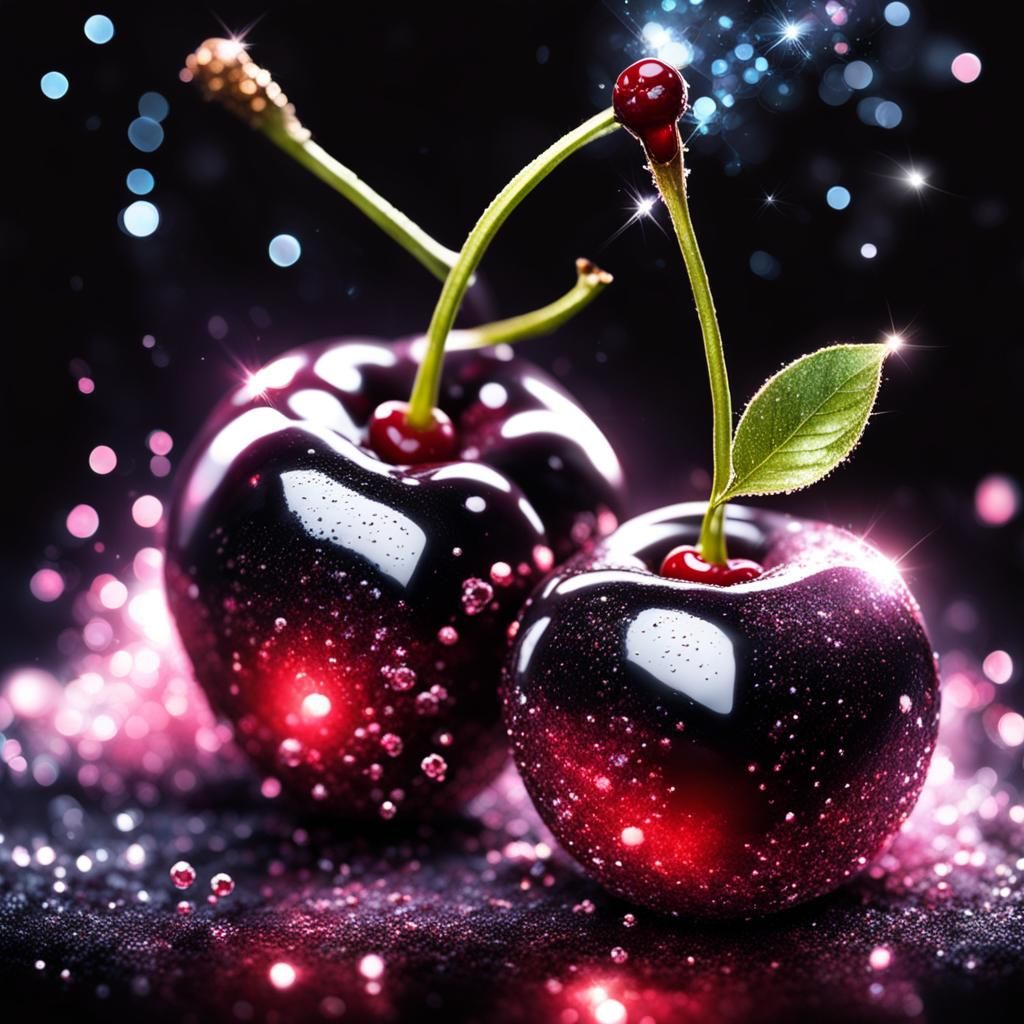 Sparkling Cherries in a Dream