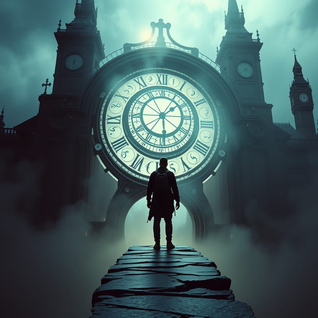 Dramatic Time Travel Film Still