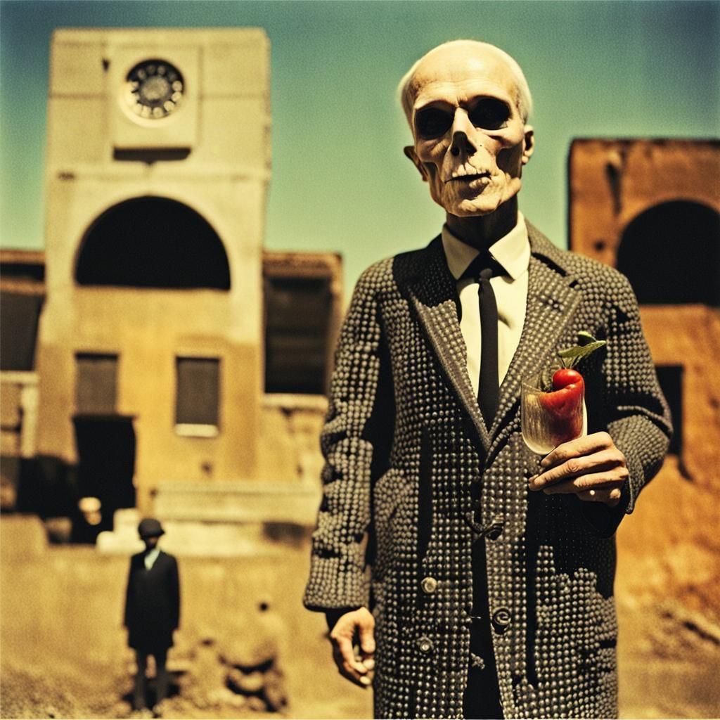 Earth Meets Worm Twins: Surrealist Photography