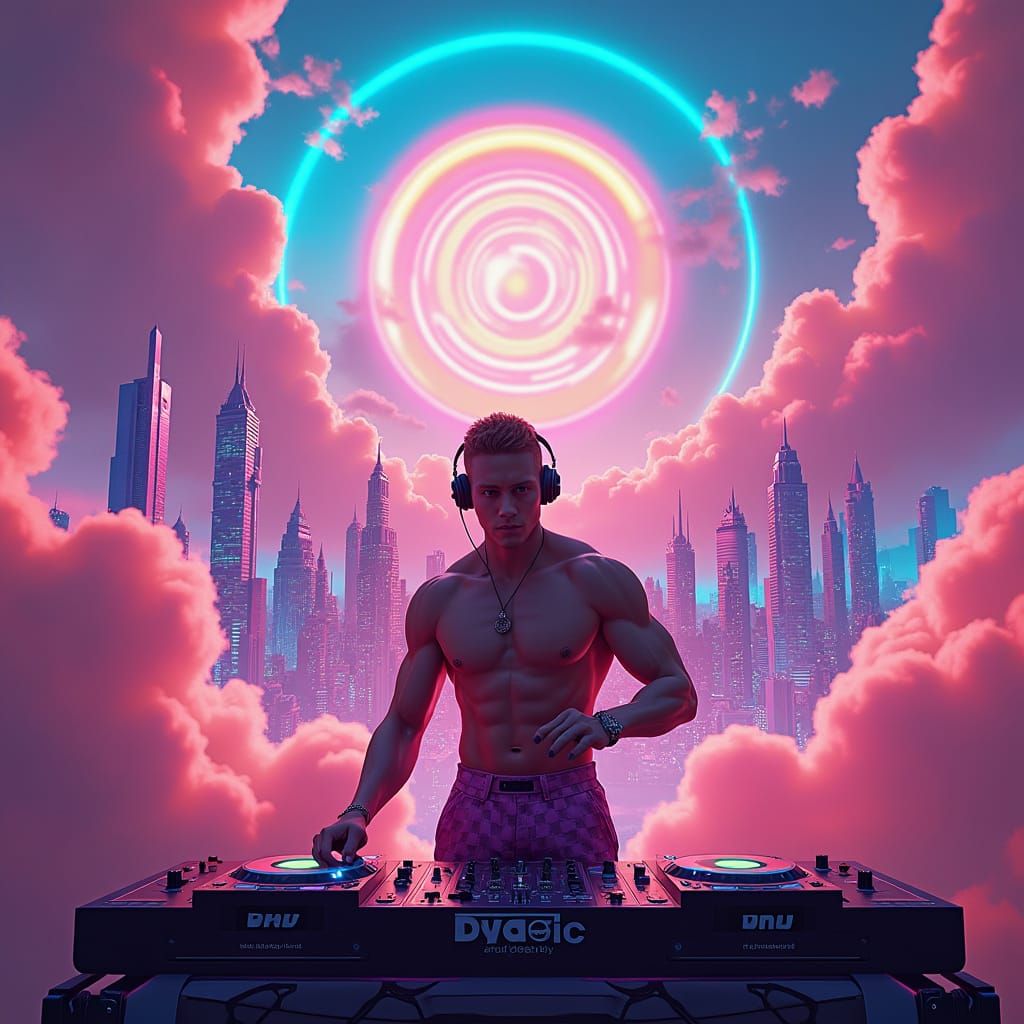 Futuristic Metropolis DJ at Gay Pride Festival