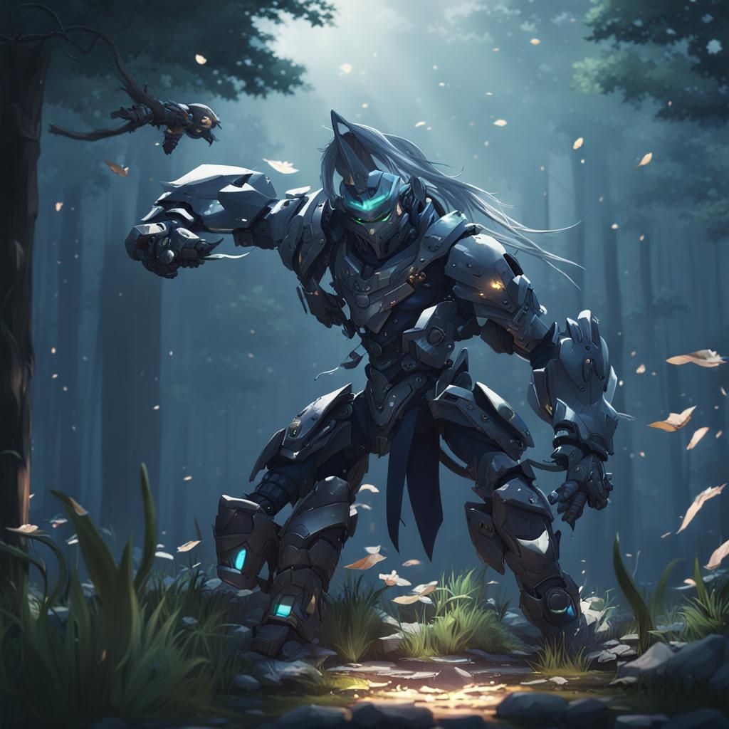 Anime Girl in 3D Style