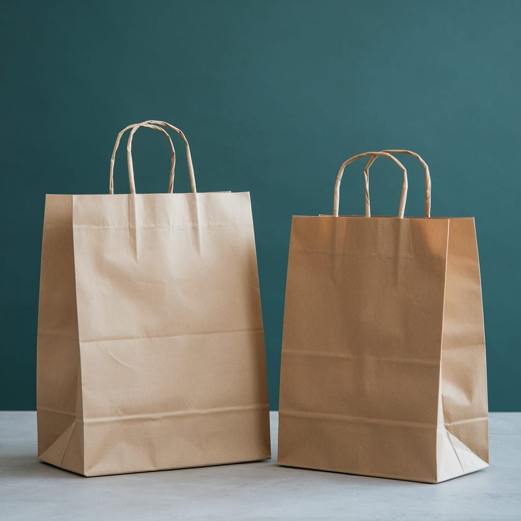 Simple Still Life of Brown Paper Bags