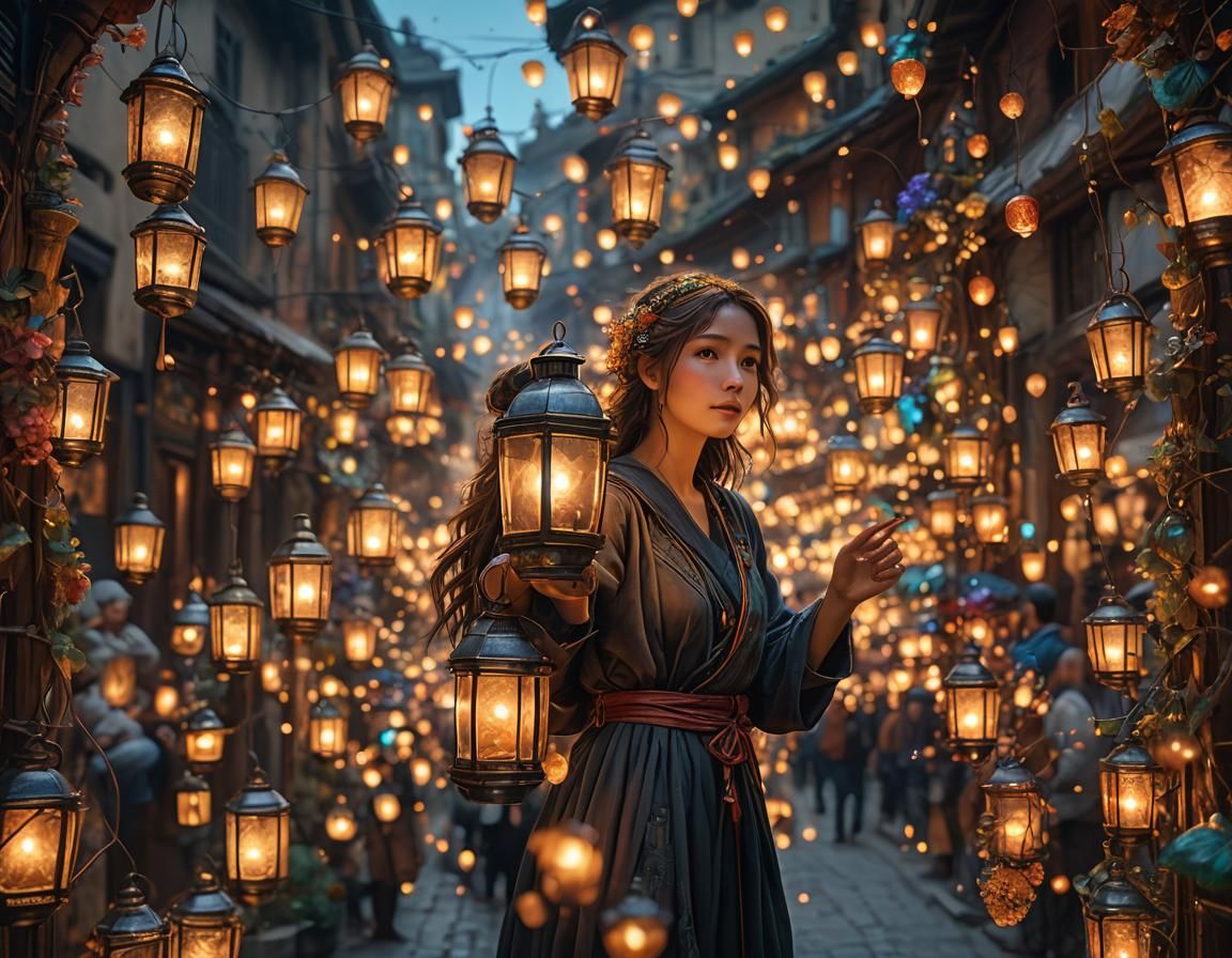 Globally Lit Lanterns: Graffiti Art Meets Origami