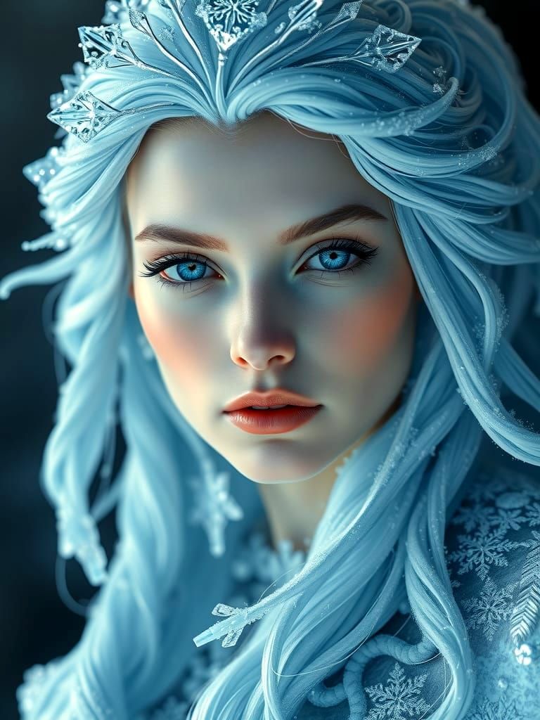 Transcendent Ice Goddess of Unparalleled Beauty