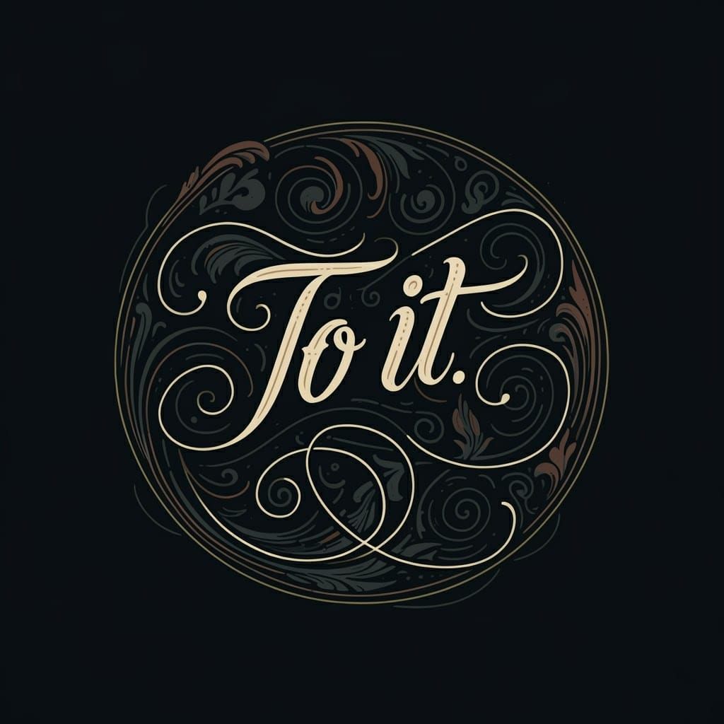 Elegant Illuminated Script in Whimsical Style