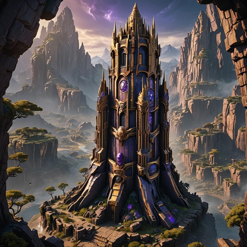 Detailed Matte Painting of Thanos Tower