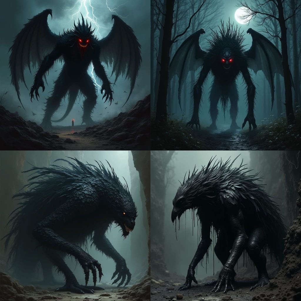 Terrifying Monster of Tar and Feathers