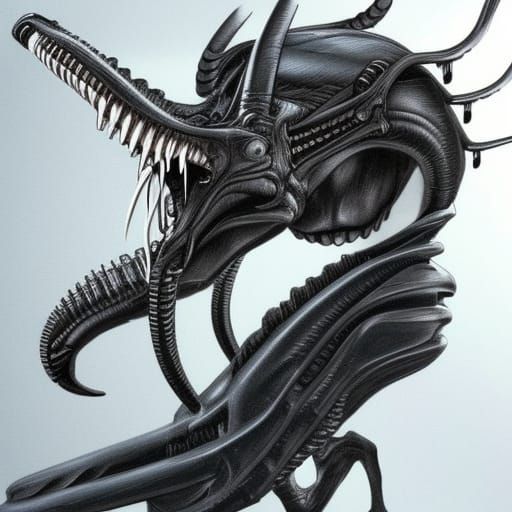 Menacing Xenomorph Creature from Alien