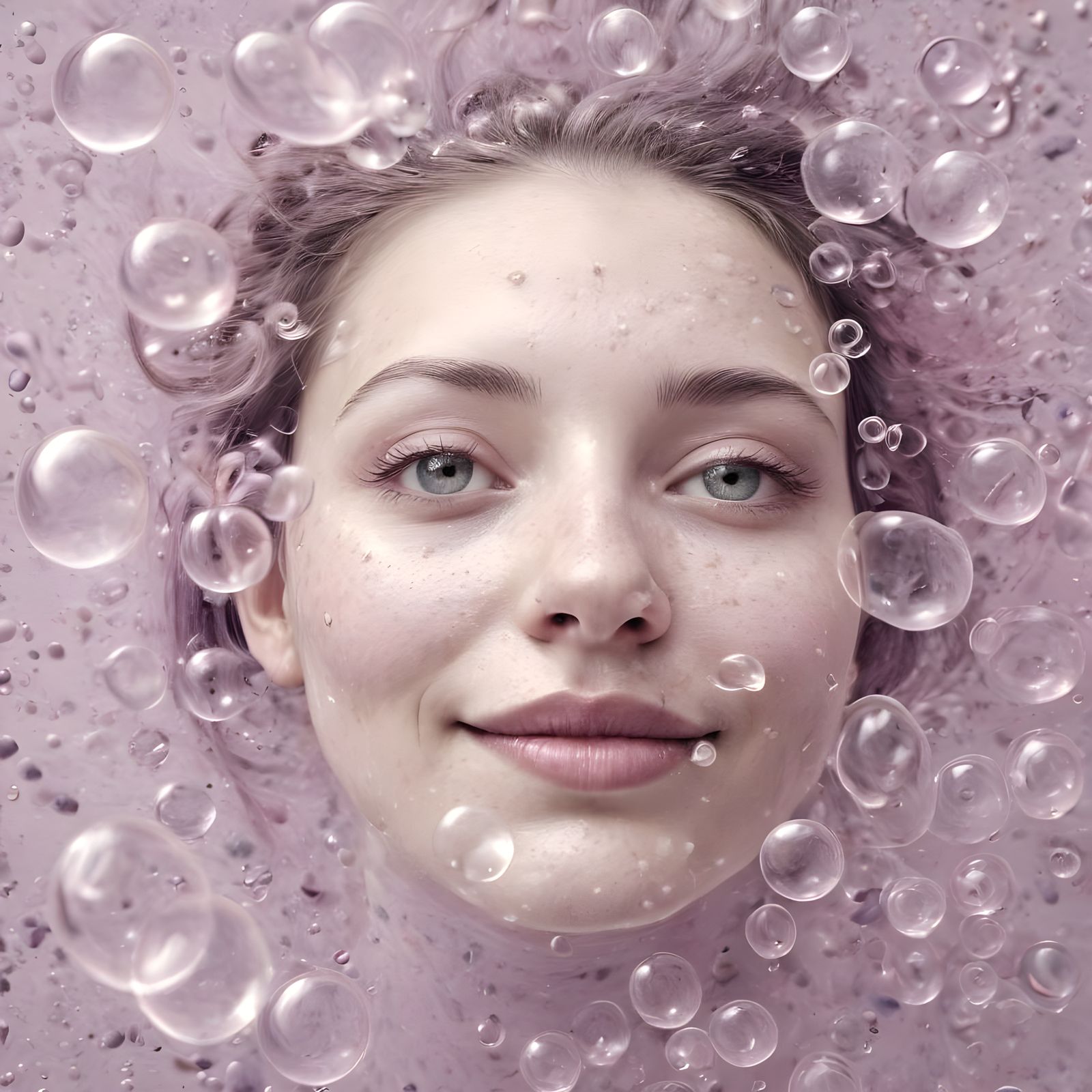 Dreamy Bubbles in Lavender Hues