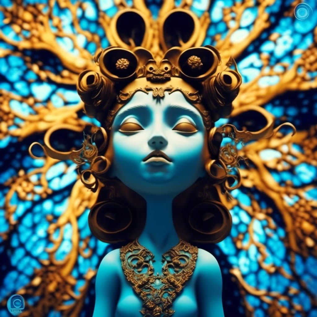 Satyr Dancing in Field as Paper Craft Art