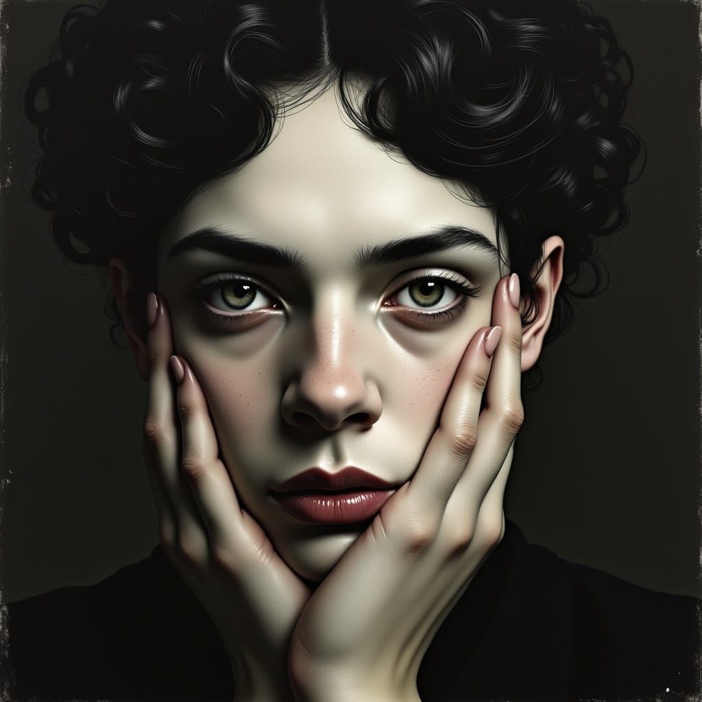 (thin emo male coy smile:3)