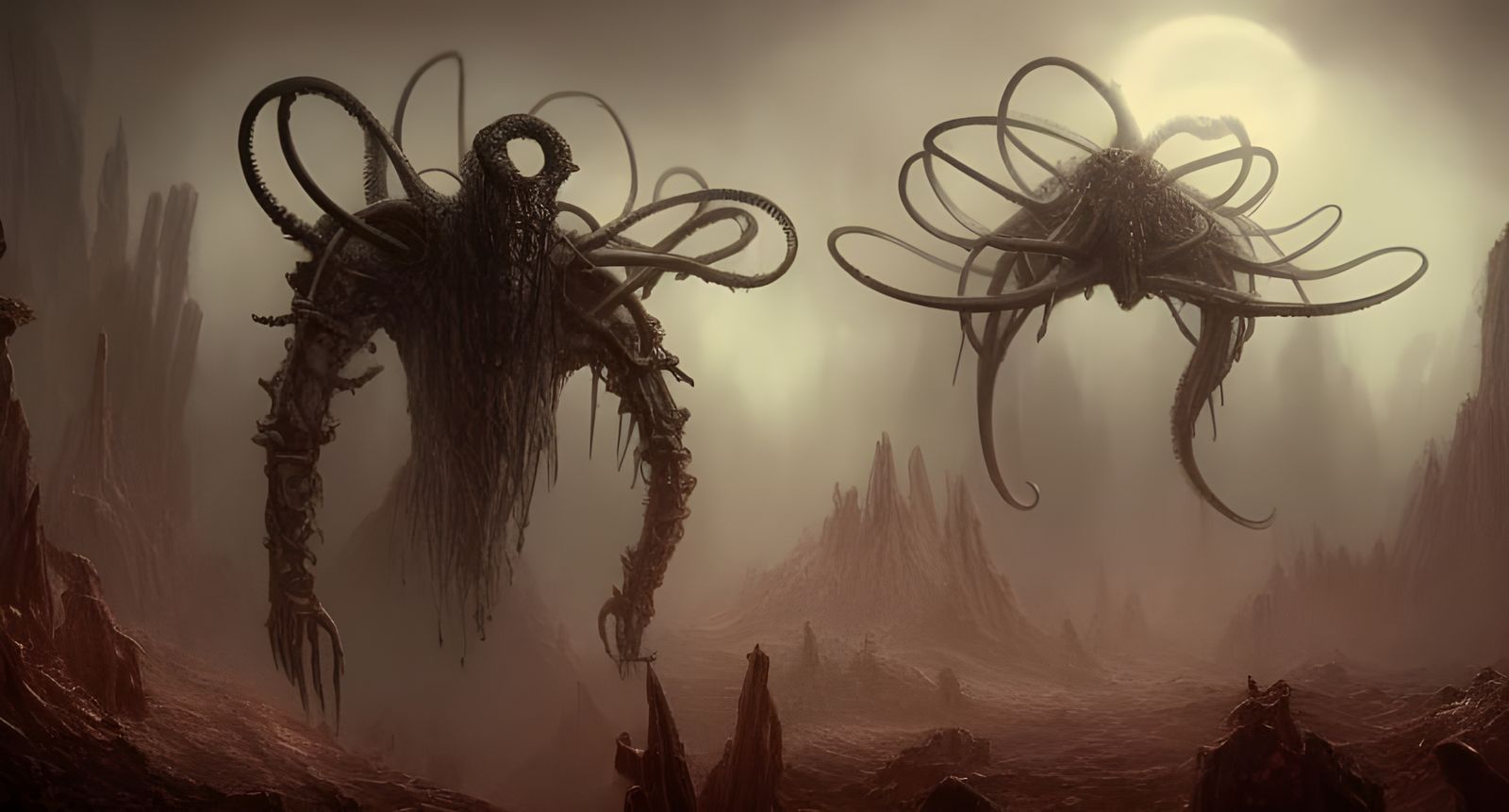Dark Post-Apocalyptic World Ruined by Elder God