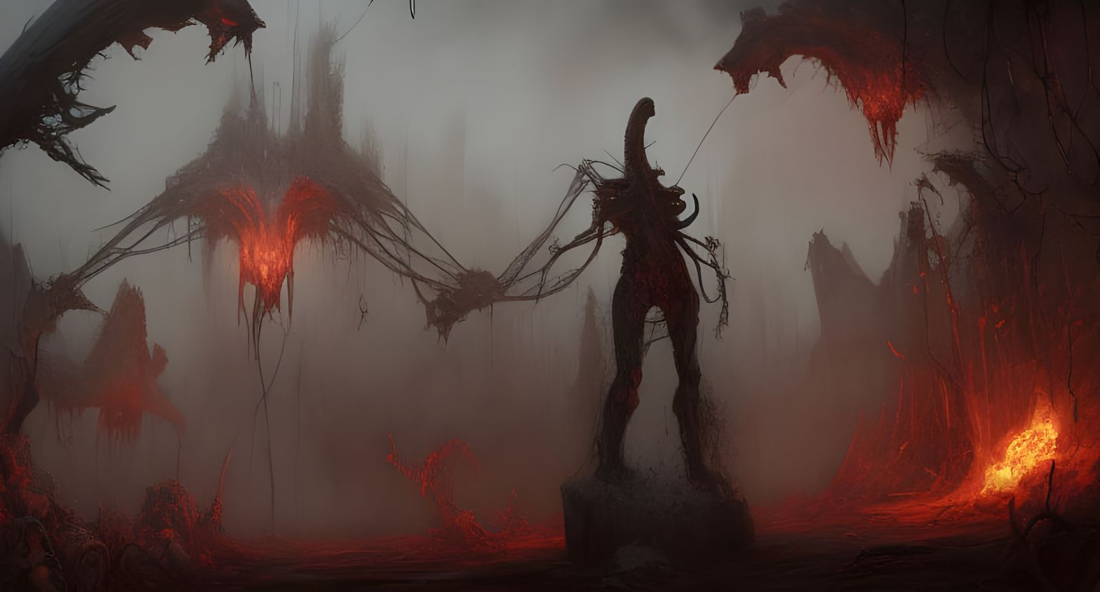 Dark Post-Apocalyptic World Ruined by Elder God