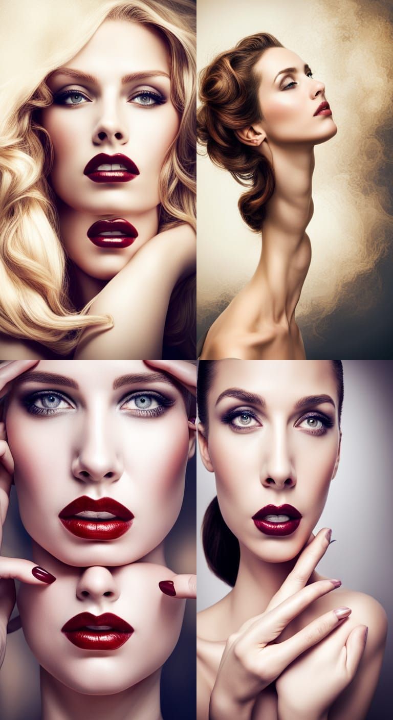 Artistic Portrait of a Lady with Emotions