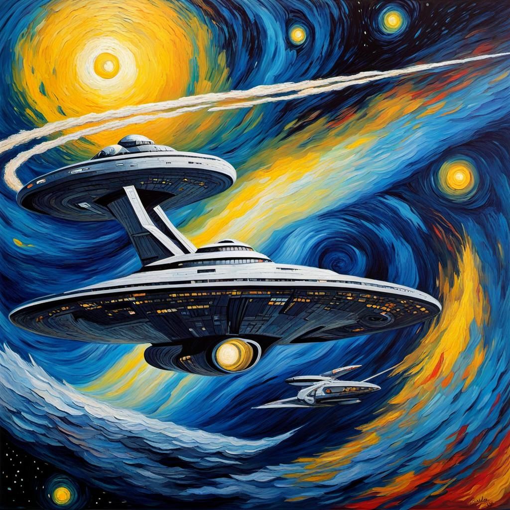 'Distorted Enterprise' by Van Gogh