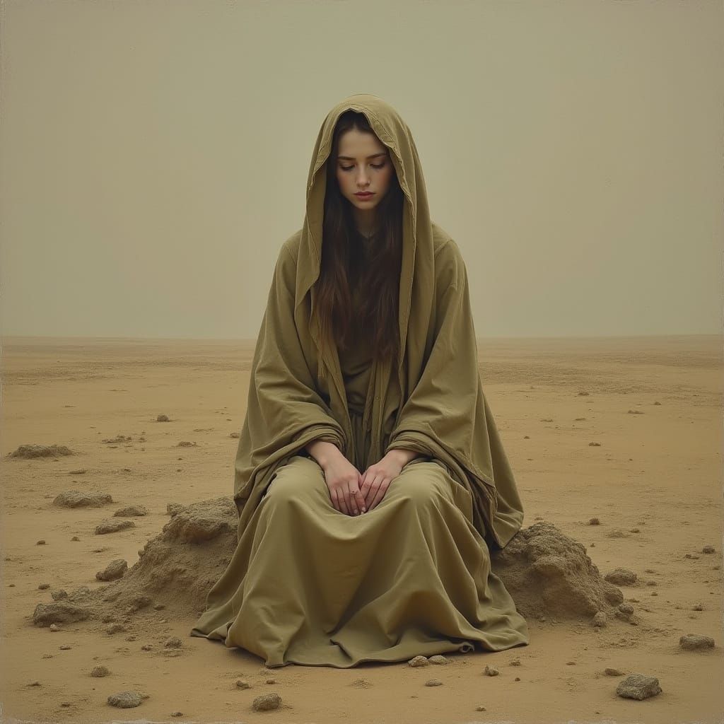 Lonely Leah, a Somber Portrait in Earthy Tones