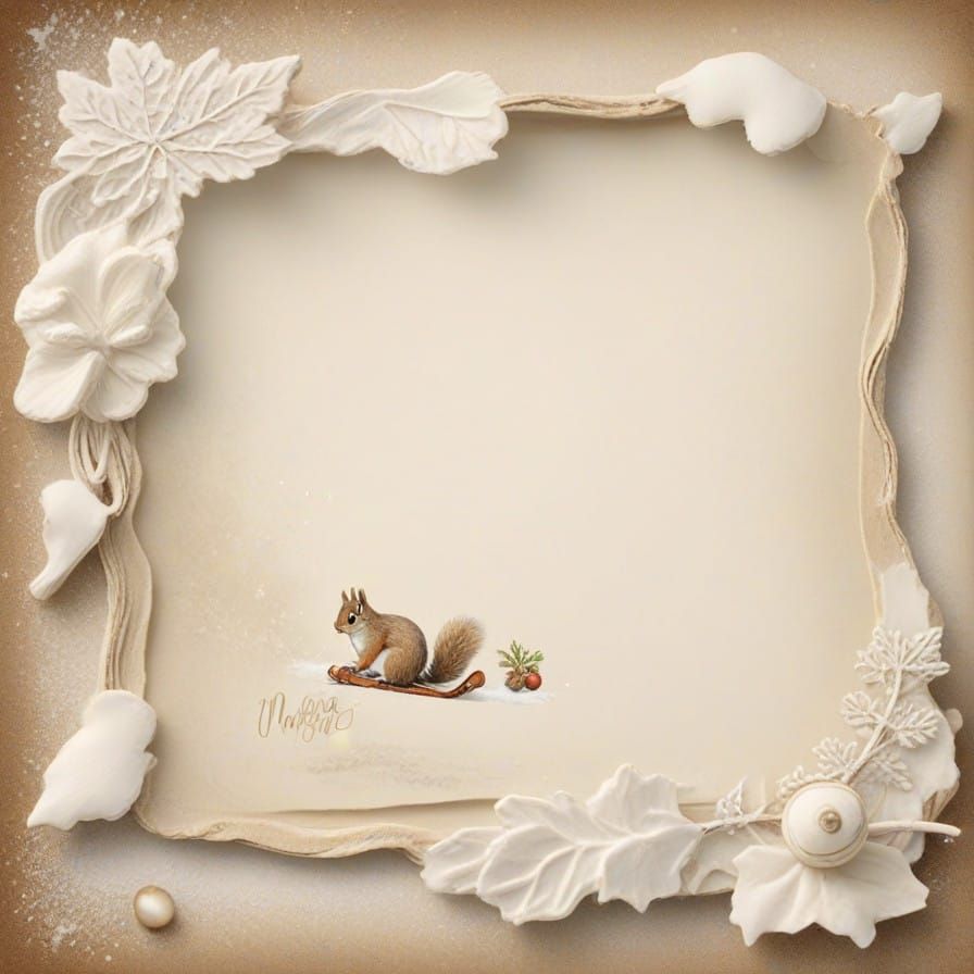 Cute Squirrel Wishes You a Merry Christmas