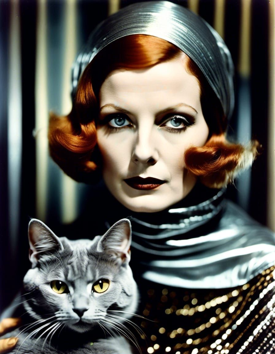 Bohemian Woman Portrait in Autochrome Style